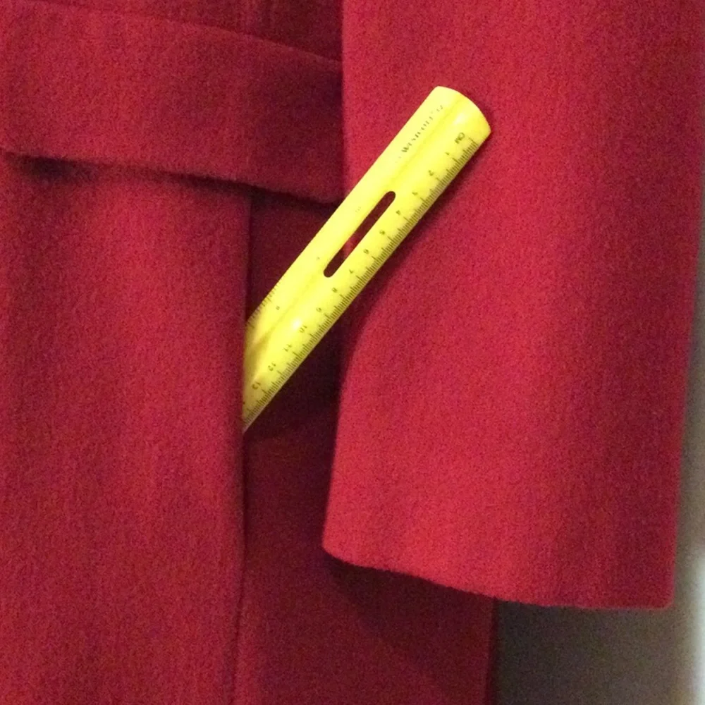 MDP 🍒 Red Wool Dress Coat - Picture 9 of 16